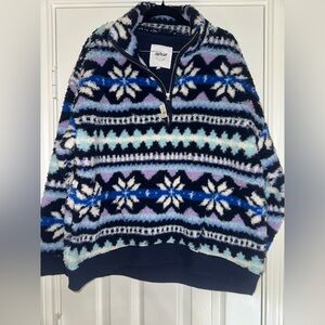 NWT aerie Plush Half-Zip Sweater